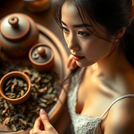 精致的茶具与茶叶细节