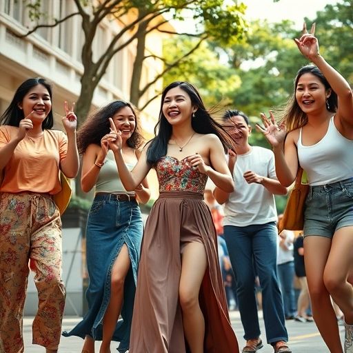 朋友们在派对上合唱