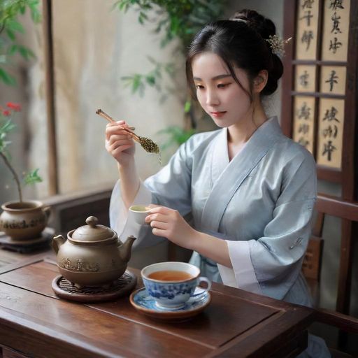 茶艺师优雅动作，传递高端茶的仪式感