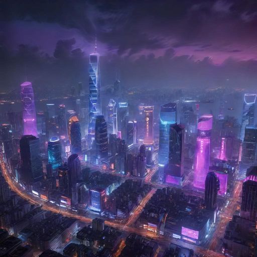 现代都市夜景