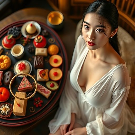 精致的茶点搭配