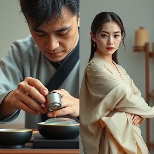 茶艺师优雅泡茶