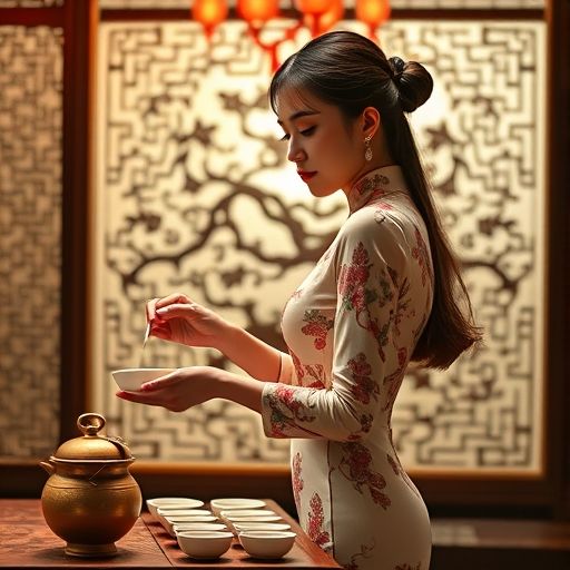 深圳福田茶艺表演现场