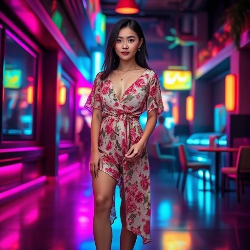 在都市夜景中搜索休闲娱乐信息的网站界面