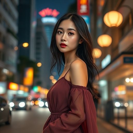 广州夜色下的街头一角，灯光温暖而诱人