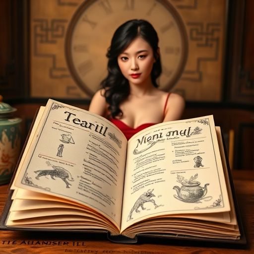 精致的茶单，记录着各种名茶的来源与特色