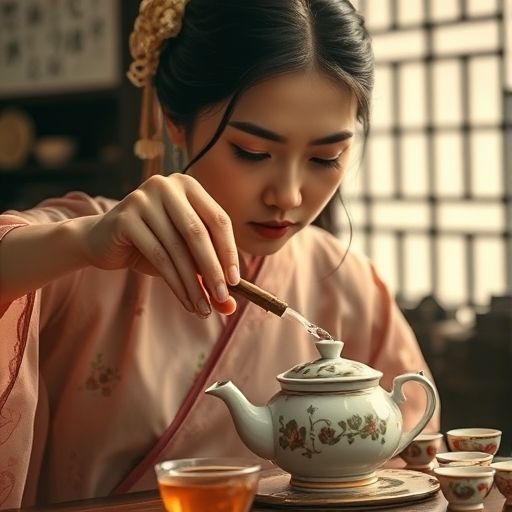 宋代点茶的优雅表演，展现高端茶的独特魅力