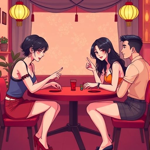 朋友们在高端工作室玩桌游