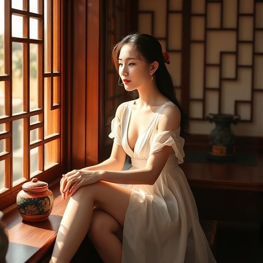 靠窗的喝茶角落