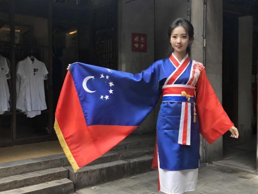 身着旗袍的服务员优雅地微笑