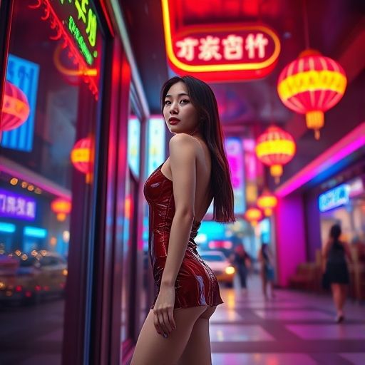 深圳夜场会所入口夜景展示
