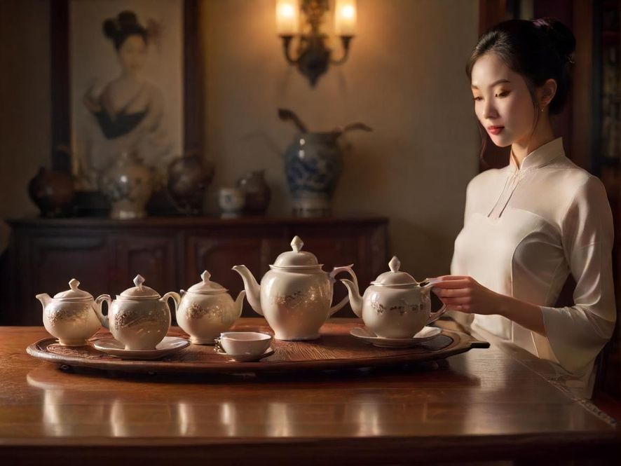 深圳坪山喝茶服务茶具与环境展示