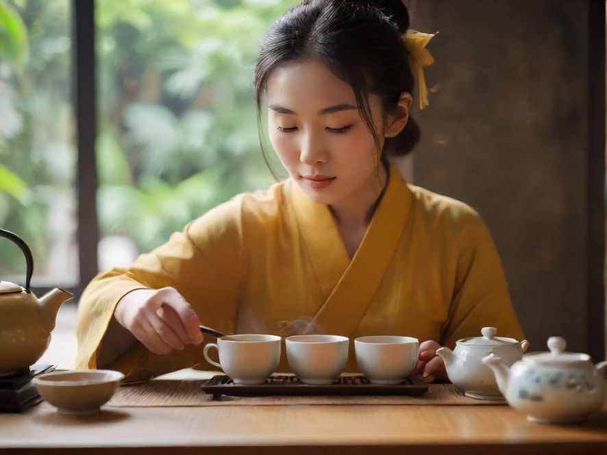 深圳龙岗喝茶会所茶艺表演场景