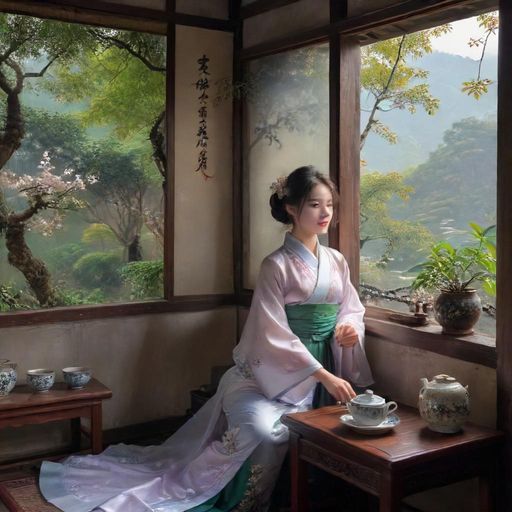 广州隐藏茶社唯美环境展示