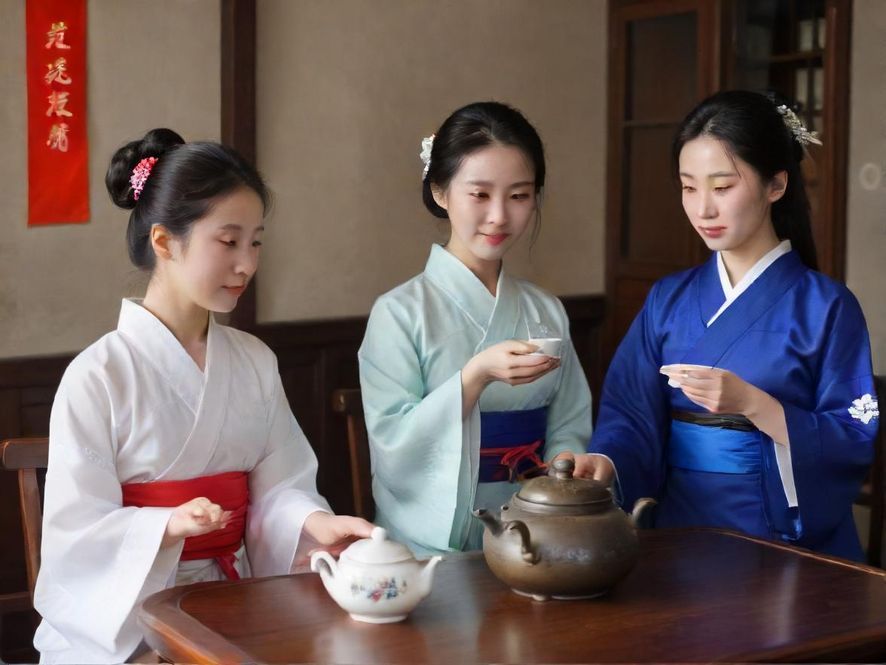 高端桑拿会所茶艺包间实景图