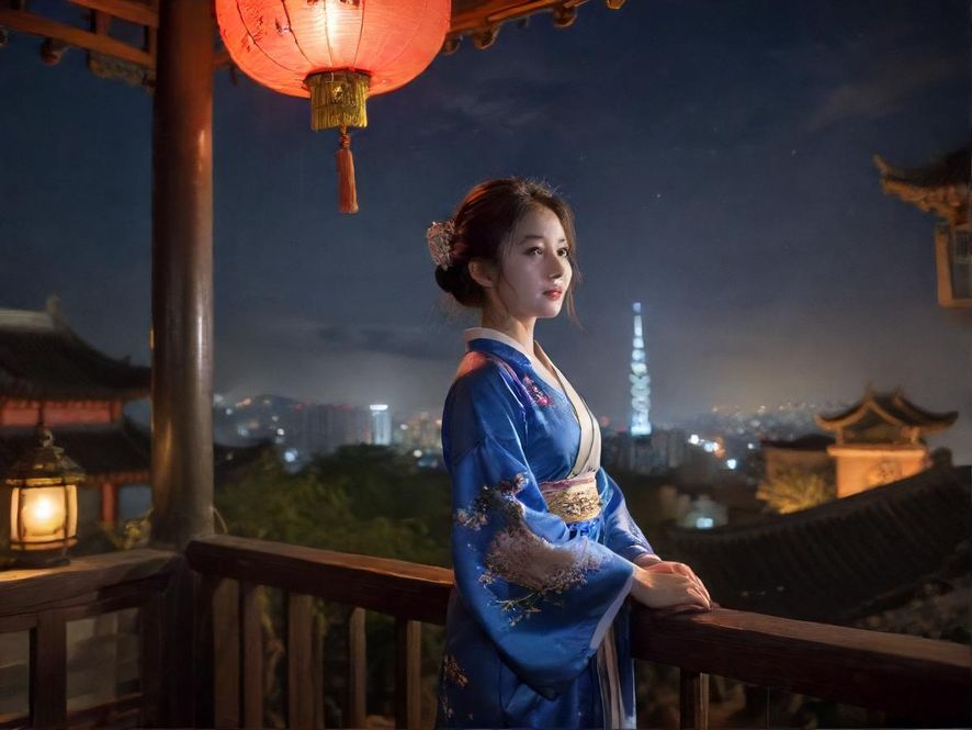 张家口夜市街景，霓虹灯闪烁，展现出夜晚的活力与神秘。