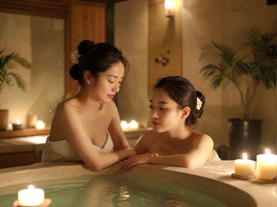 广州ZJ夜场会所的精油SPA室，现代极简设计