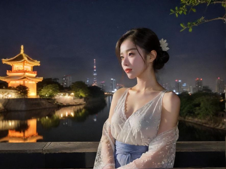 夜色中的豪华会所入口，灯光璀璨