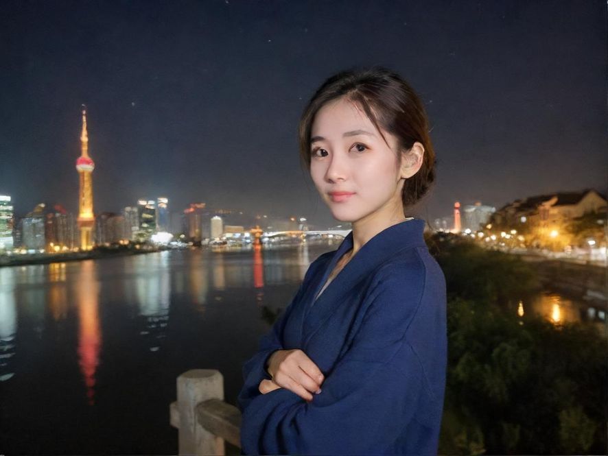 霓虹闪烁的夜场会所入口