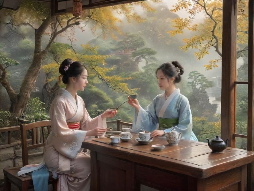 广州隐秘茶室的优雅氛围