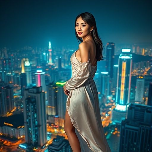 深圳璀璨夜景下的放松渴望