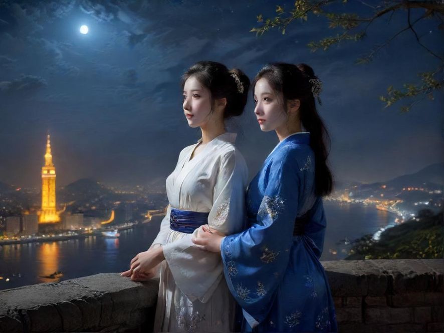 广州机场附近某私人会所的夜景全貌，霓虹灯光映衬着隐秘的入口，充满神秘感。