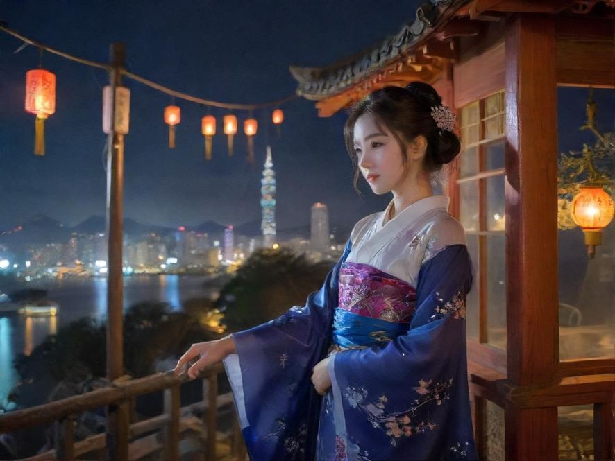 深圳夜晚，一个人正在看手机上的信息
