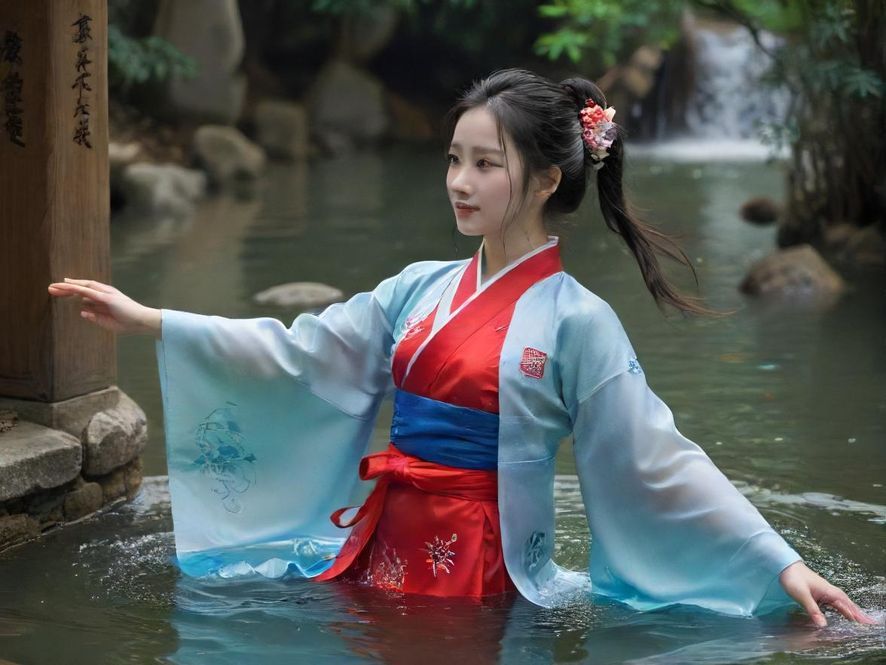 一间充满古典中式风格的粤式水疗按摩房，灯光柔和，环境私密舒适。