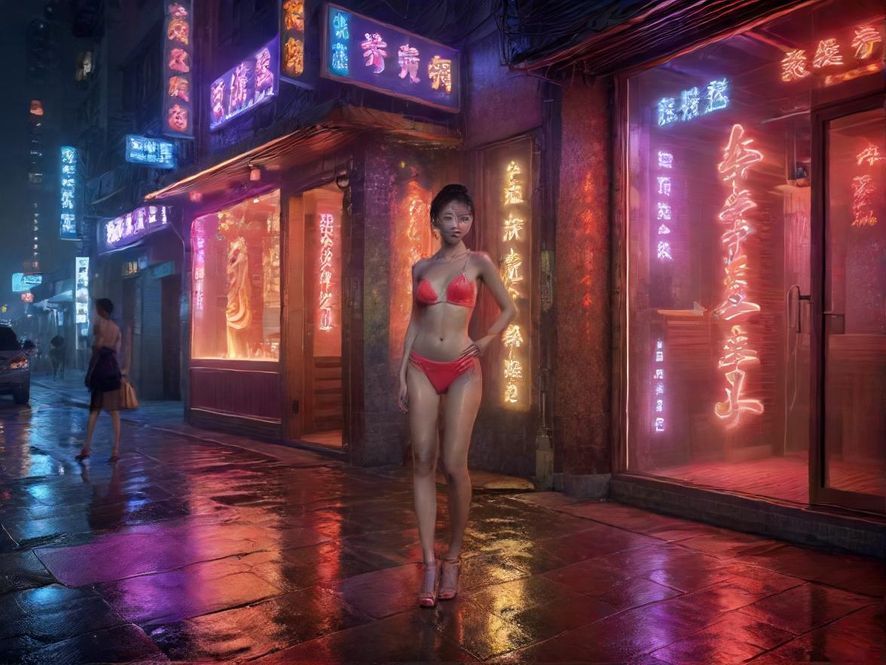 深圳桑拿会所夜景外观