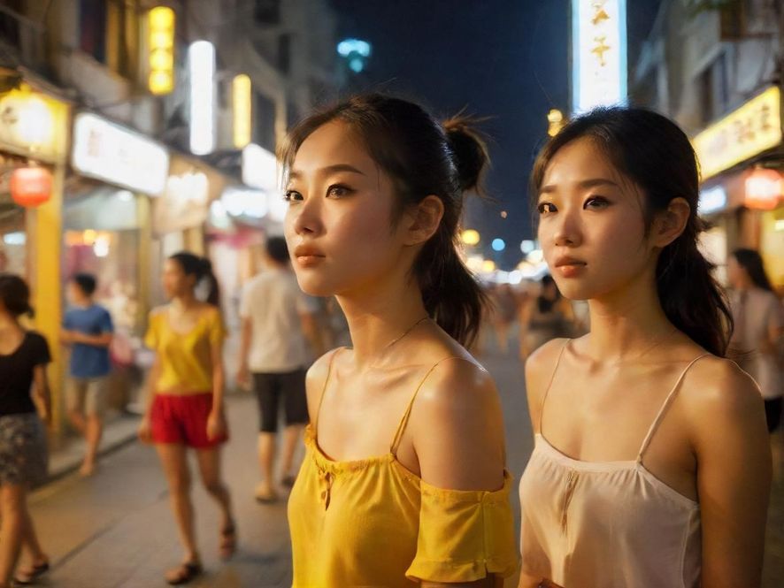 佛山夜市休闲娱乐氛围