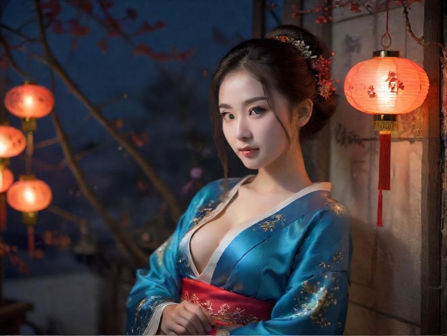 广州夜场俯瞰，霓虹闪烁，人潮涌动，展现城市夜生活的活力