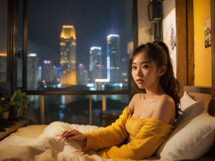 客村ybw珠江边浪漫夜景