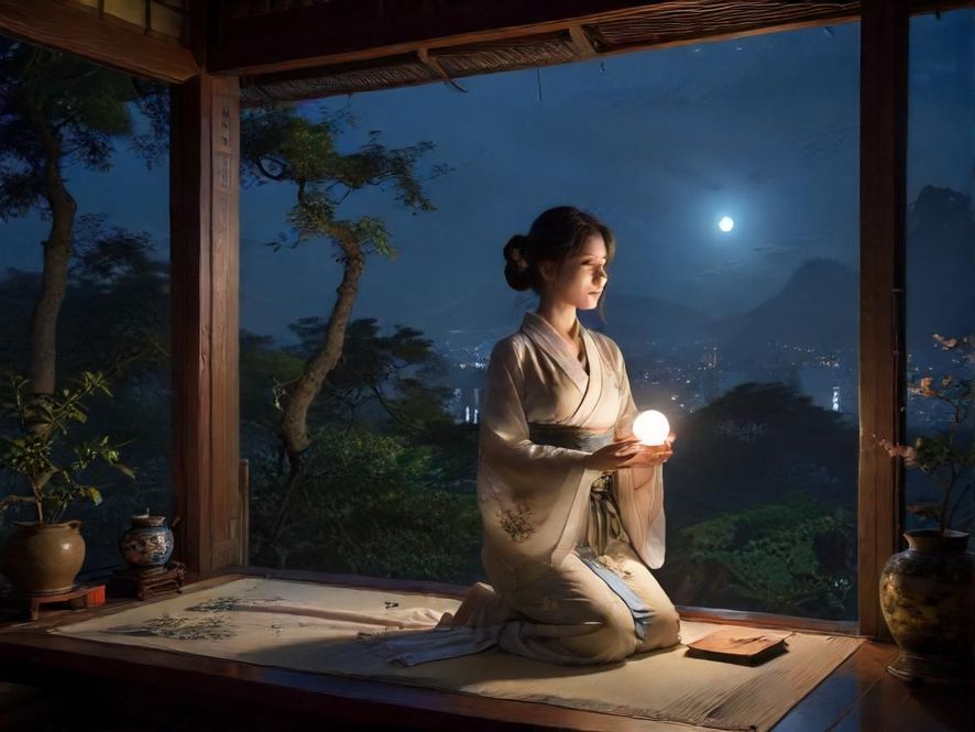 广州新茶嫩茶会所夜景庭院风光