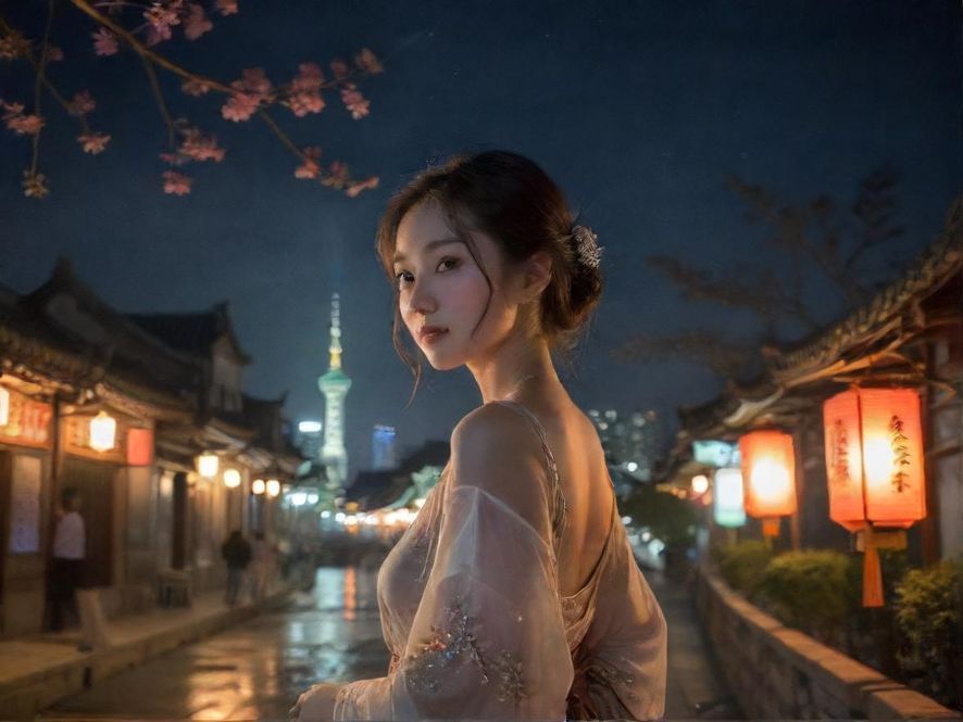 广州夜色下的休闲会所