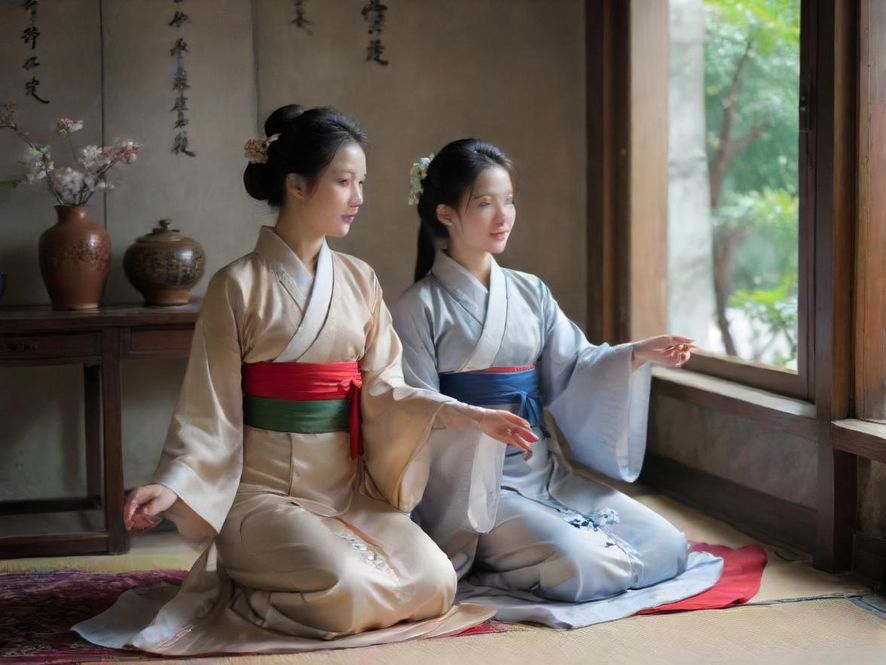 桑拿会所休息区茶室场景