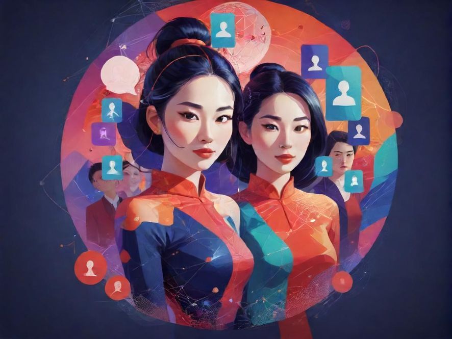 手机屏幕上的匿名群聊界面