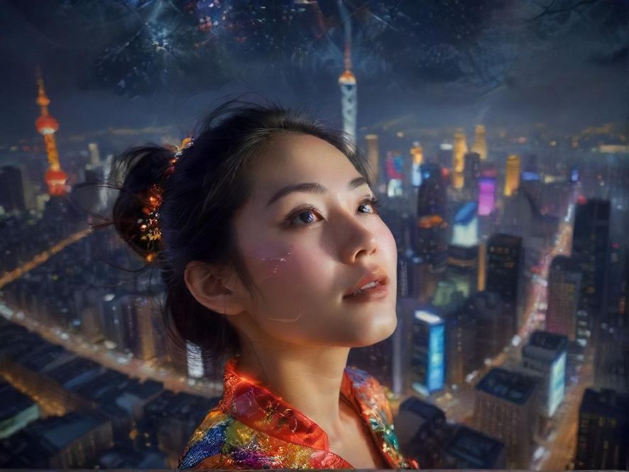 璀璨都市夜景下的无限可能