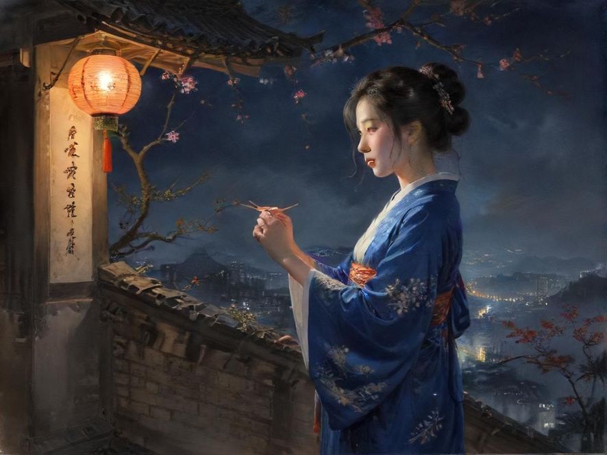 广州夜景地图上的探索点