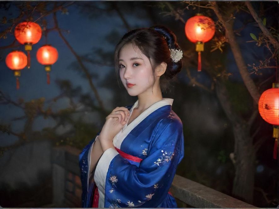 广州夜场周边繁华街景展示