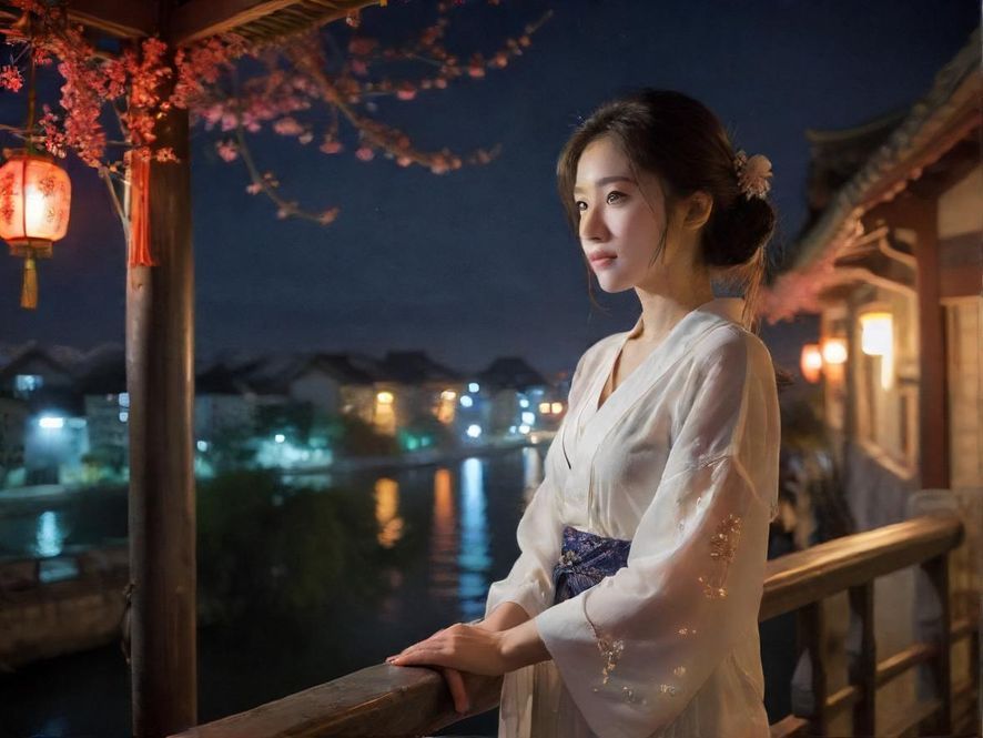 广佛夜色下的城市景象