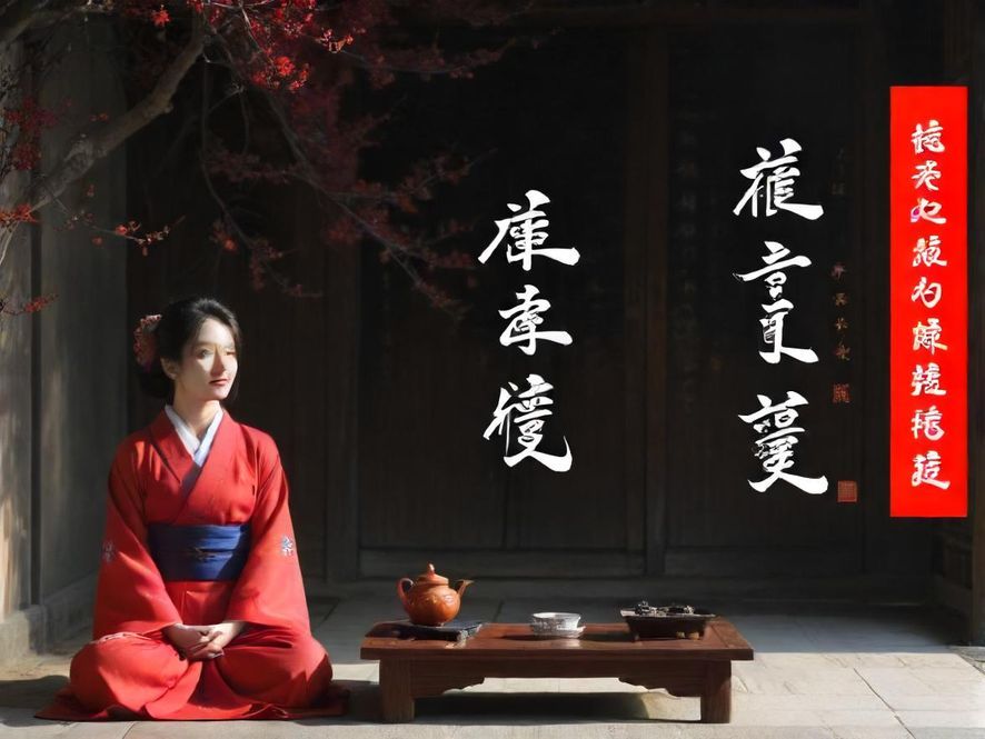 一处充满东方韵味的神秘茶馆入口，在幽暗的光影下显得格外隐秘和诱人，仿佛通往一个未知的世界。