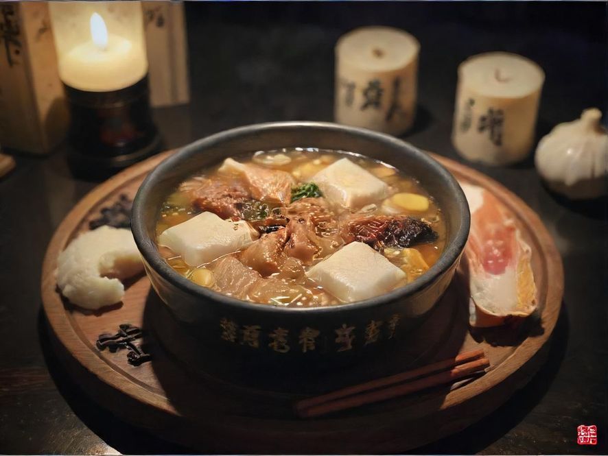 番禺小利利美食街夜景，各色小吃摊位灯火通明，人潮涌动，充满烟火气。