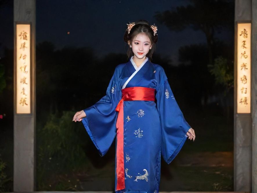 高端休闲娱乐场所佳丽夜晚灯光柔和