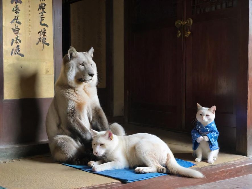 在充满绿植和艺术品的温馨空间里，人们轻松交谈，享受着休闲时光。