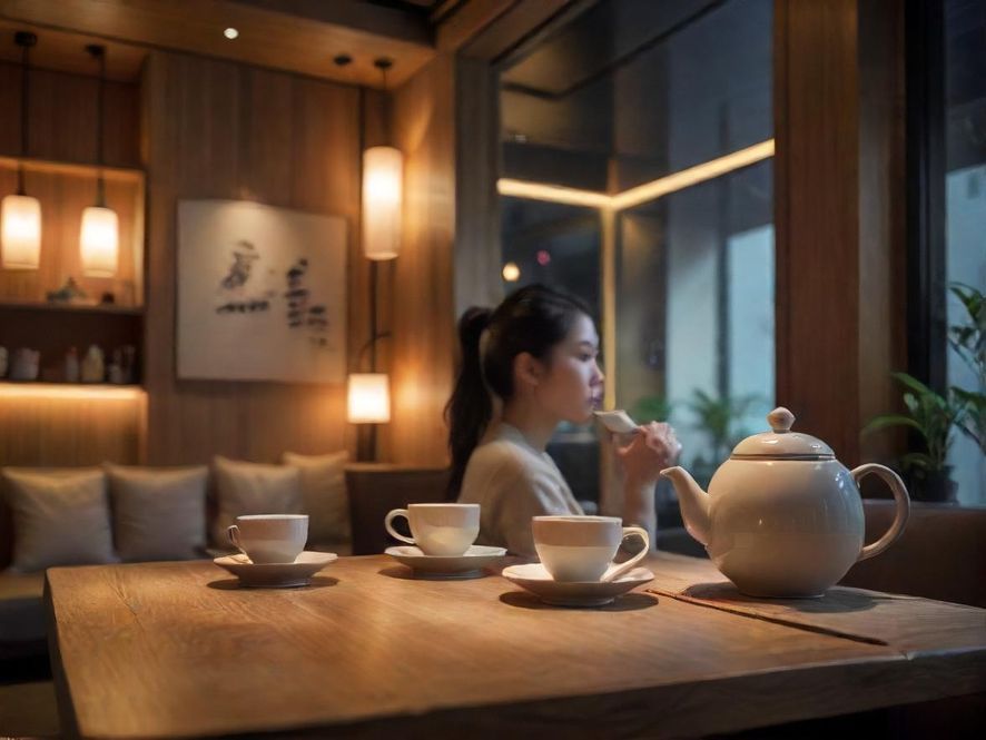 深圳休闲喝茶场景