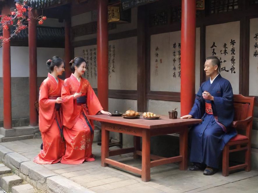 一群朋友在高级会所的休息区轻松交谈，背景是雅致的装饰和柔和的灯光，氛围温馨舒适。