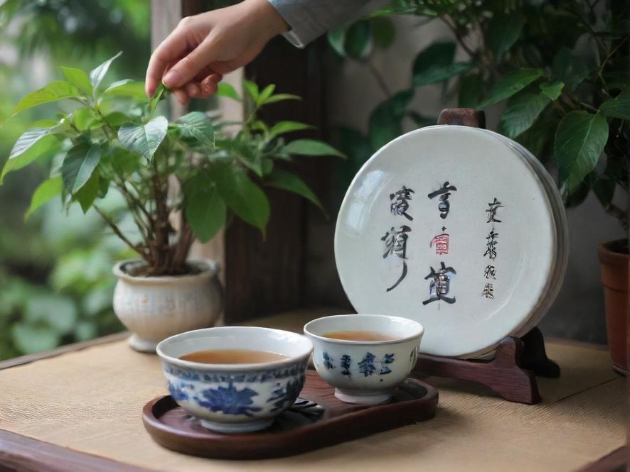 广州一处温馨雅致的休闲空间，光线柔和，充满现代中式风格