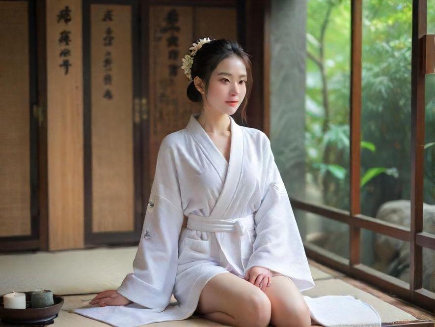 一位女士在深圳会所享受专业SPA,身心放松