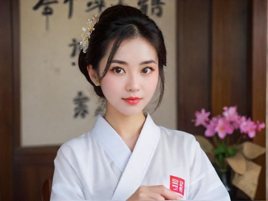 一位都市女性在精致公寓里俯视阅读时尚杂志